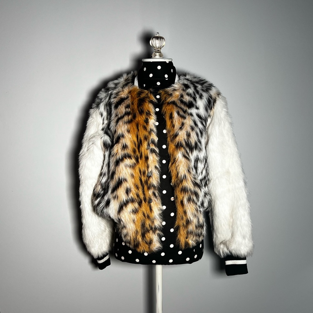 leopard fuzzy jacket
